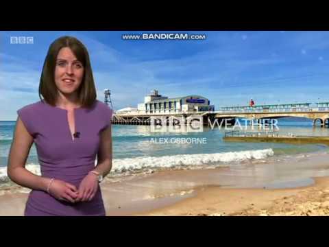 Alex Osbourne South Today weather evening 2019 06 01 Lovely lavender dress