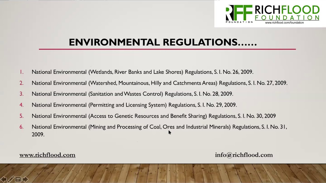 Environmental Regulations | Enforcement Challenges | Nigeria (Richflood Environmental Webinar Series