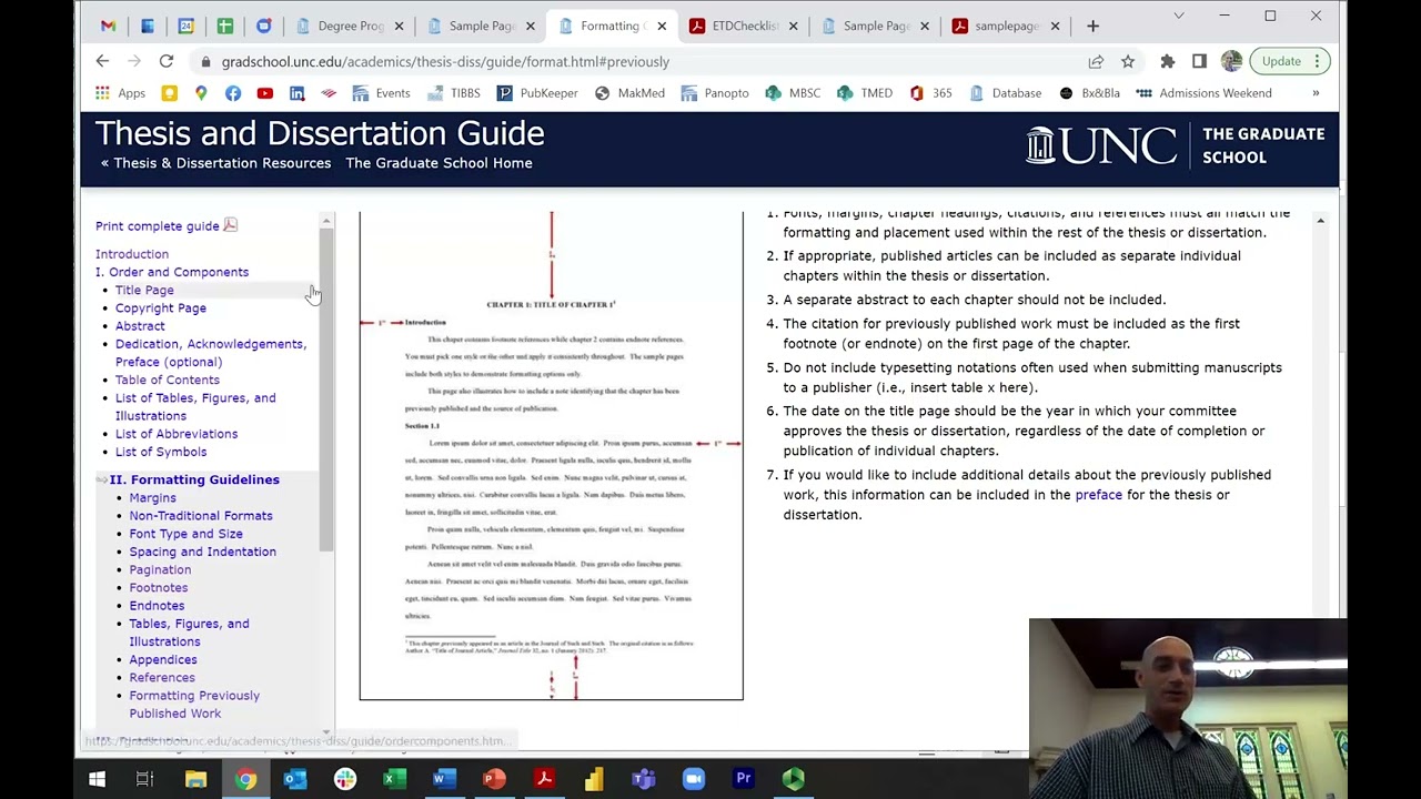 Dissertation formatting workshop: PC version