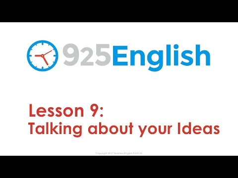 925 English Lesson 9 - Talk about your Ideas & Express Opinions in English