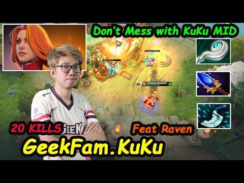 GeekFam KuKu [Lina] Don't Mess with Kuku MIDLANE Magic BURST Dota 2 7.22H Gameplay