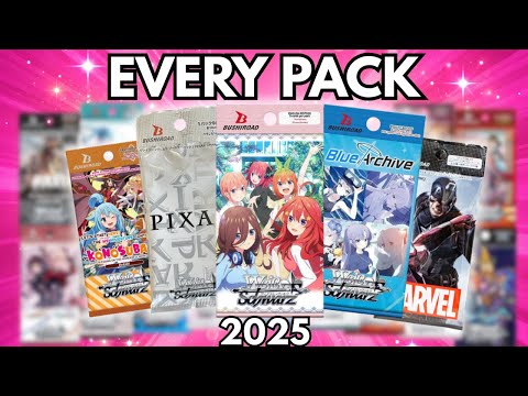 Ich habe JEDES Weiss Schwarz Boosterpack geöffnet, das im Jahr 2025 erschienen ist.