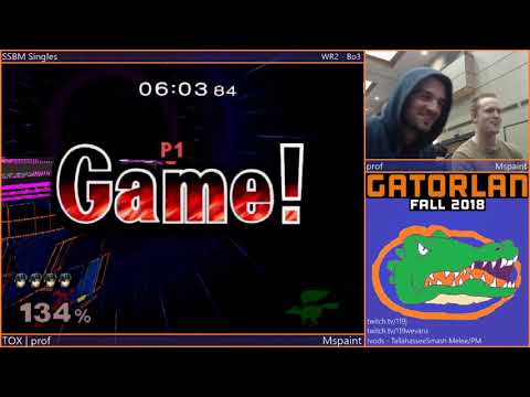 GatorLAN SSBM Singles - 9/22/18 - TOX | prof (Marth) Vs. Mspaint (Falco) - Pools
