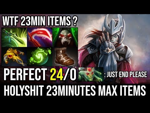 Holyshit Full Slots in 23Min [Phantom Assassin] Amazing 960GPM Rampage 24Kills By Ahjit WTF Dota 2