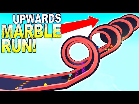 I Built an Upwards Marble Run with the New Boost Pad Update! - Marble World Gameplay