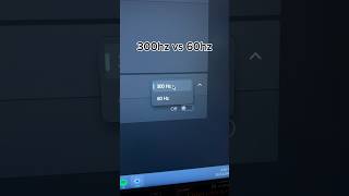 300hz vs 60hz is insane🤯 #pc #gaming #gamingsetup #hz  #monitor #intel #rtx #asus #shorts #explore