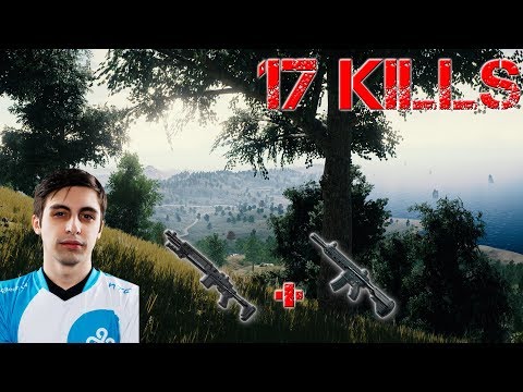 Shroud Solo 17 Kills Mk14 EBR + M416 INSANE HIGHLIGHTS ! - Playerunknown's Battlegrounds