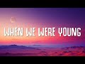 David Guetta Kim Petras When We Were Young Lyrics