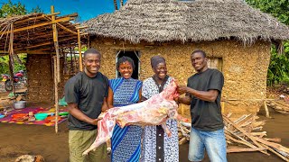 Our Biggest Village Cooking Showdown We Stuffed a WHOLE GOAT With Nutt