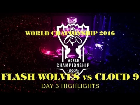 [LOL World Championship 2016] Cloud 9 vs Flash Wolves Highlights-Day 3 Group B(oct 2,2016)