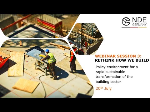 Webinar: Rethink how we build - Policy environment for a rapid sustainable transformation