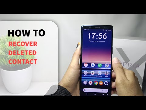 Sony Xperia | How To Recover Deleted Contacts