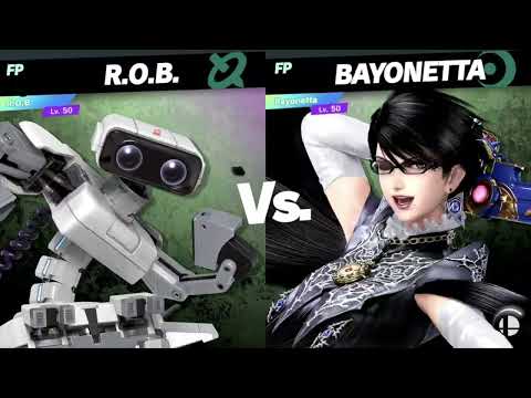 Super Smash Bros Ultimate Amiibo Fights  – ROB vs the World #64 ROB vs Bayonetta
