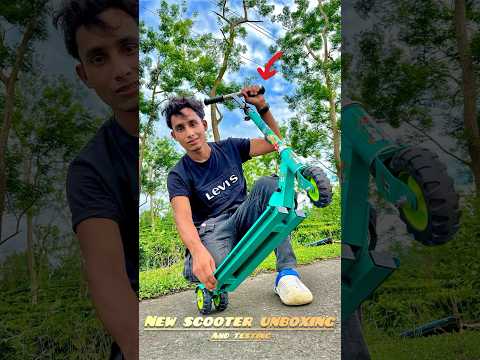 Roller auspacken und testen#scooter #shorts #ytshorts #youtubeshorts #toys