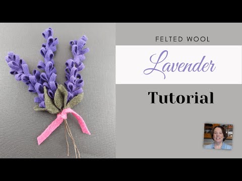 Make Lavender Flowers with Wool Felt Tutorial