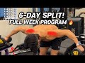 6 Day Push Pull Legs Hybrid Split Grow Every Muscle Workoutroutine Workoutsplit Gymmotivation