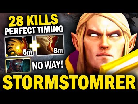CRAZY EPIC GAME!! STORMSTORMER INVOKER INSANE COMBO 28 KILLS + WAGAMANA SVEN DESRTOYED DIRE TEAM