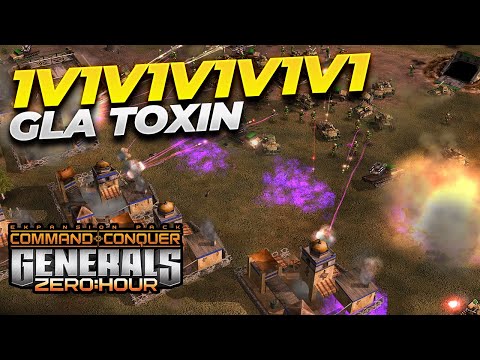 1v1v1v1v1v1 Defcon 6 | Pro Rules | GLA Toxin