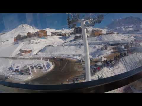 Risalita integrale cabinovia Doppelmayr "Cairn" Val Thorens (Francia)