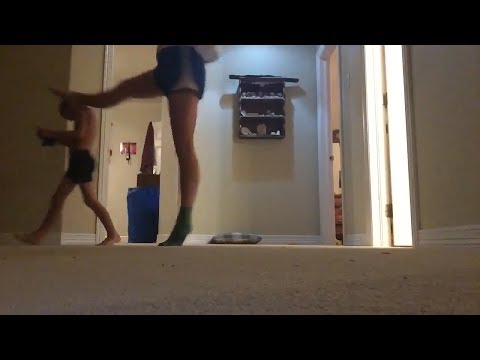 Girl Takes Out Brother During Dance Move 
