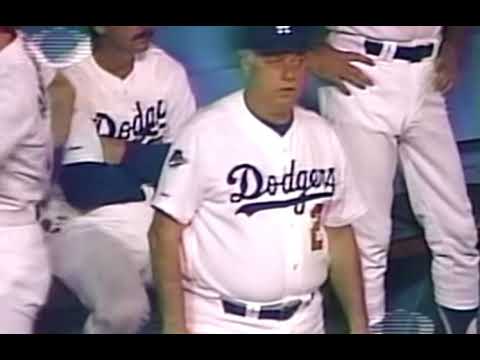 NOVENA ENTRADA ATHELTICS VS DODGERS 1988 JUEGO UNO SERIE MUNDIAL