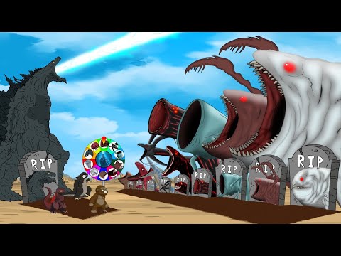 GODZILLA & KONG vs Legendary Sea Monsters: Size Comparison | Godzilla Cartoon Movies