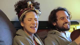 Cyrille Aimee and Joshua Starkman perform "You Are My Sunshine" in bed | MyMusicRx #Bedstock 2018