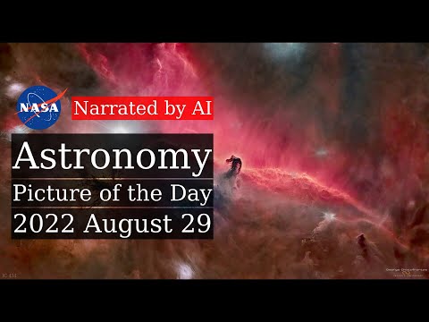 APOD: 2022-08-29 - The Horsehead Nebula Region without Stars (Narrated by Emma)
