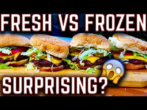 THE RESULTS MAY SURPRISE YOU! FRESH VS FROZEN CHEESEBURGERS ON THE GRIDDLE! PIT BOSS SIERRA GRIDDLE