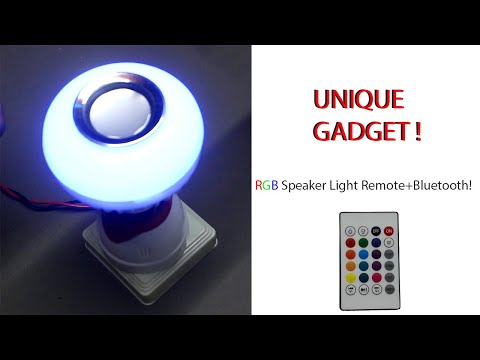 RGB Speaker Light Remote Bluetooth |  LED RGB Music Bulb With Remote
