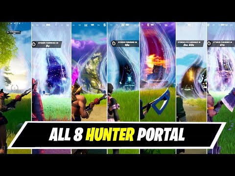 All Hunters Portals in Fortnite Chapter 2 Season 5 (PREDATOR,TERMINATOR, TRON,ANTMAN...)