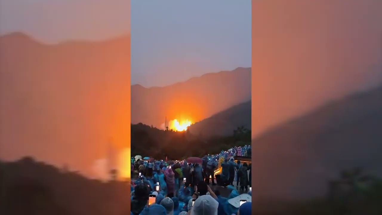 STRIKE! Rocket Hit By Lighting In Air - YouTube