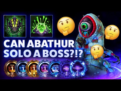 Abathur Monstrosity - CAN ABATHUR SOLO A BOSS?!? - Bronze 2 Grandmaster S1 2022