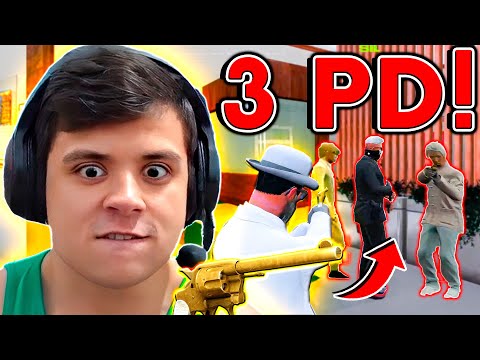 ELIMINEI 3 de DOURADA de UMA VEZ 😱 GTA RP (Paulinho o LOKO)