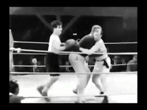 Luta de boxe com Charles Chaplin