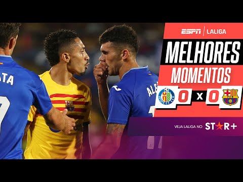 Gols e lances de Getafe x Barcelona