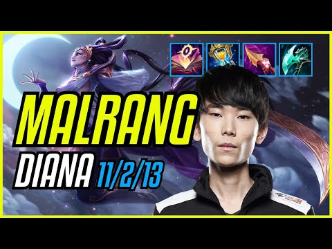 MALRANG - DIANA vs IVERN JUNGLE - EUW CHALLENGER - PATCH 11.10