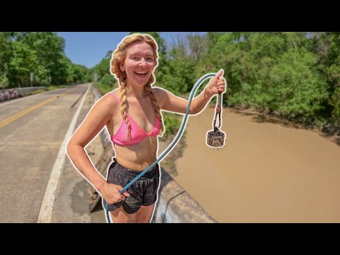 Magnet Fishing An Illegal Dumping Site Loaded With Hazards - Old Bayou Is Magnet Fishing Jackpot