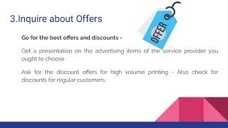 Tips to Choose Online Printing Services - Promotional Materials