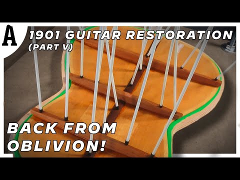 120 Years Old Guitar Restoration - (V) - Anjuda Guitars Nº18