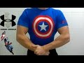 CAPTAIN AMERICA t-shirt for gym | UNDER ARMOUR Alter Ego COMP SS Classic