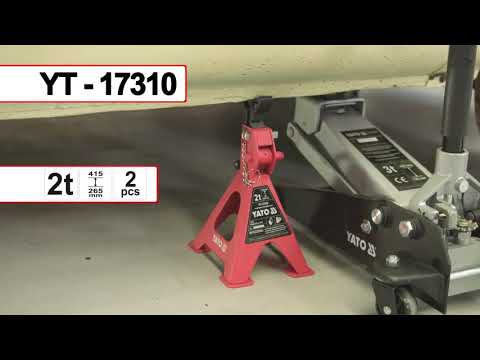 Домкрат подкатной гидравлический YATO 3 т, высота 130-465 мм (YT-17211) Домкрат подкатной гидравлический YATO 3 т, высота 130-465 мм (YT-17211)