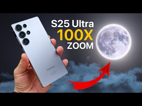 Galaxy S25 Ultra Live Moon Zoom Test