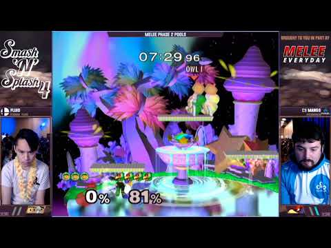 Smash'N'Splash 4 PHASE 2 POOLS - Fluid (Ice Climbers) vs C9 | Mang0 (Falco)