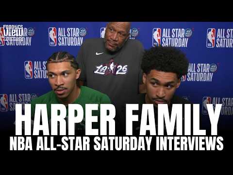 Ron Harper Sr, Ron Harper Jr & Dylan Harper TROLL LeBron James + Recap NBA All-Star Family Moment