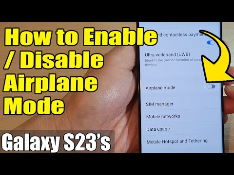 Galaxy S23's: How to Enable/Disable Airplane Mode