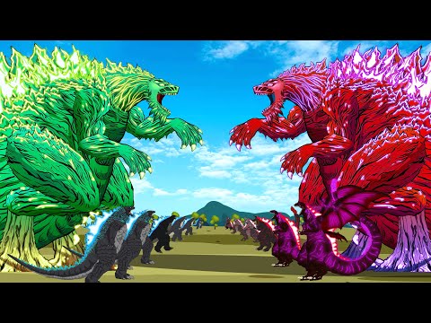 EVOLUTION of GODZILLA vs SHIN GODZILLA 2023: Size Comparison| | Godzilla Cartoon Compilation