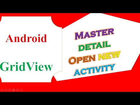 Android Custom GridView  - Master Detail [Open New Activity]