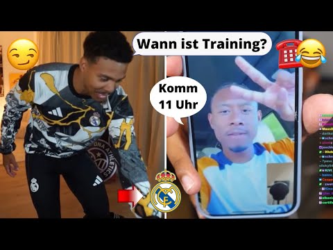 Received a package from Real Madrid & called David Alaba 😂👀☎️