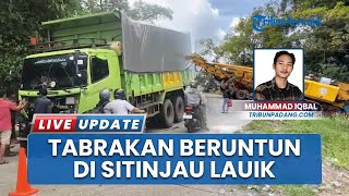 Kecelakaan Beruntun 5 Kendaraan di Sitinjau Lauik, Satu Minibus Terperosok ke Jurang